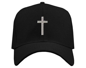 Cross Hats Embroidered Dad Hat Adjustable Structured Baseball Hat for Men and Women Cap Hat