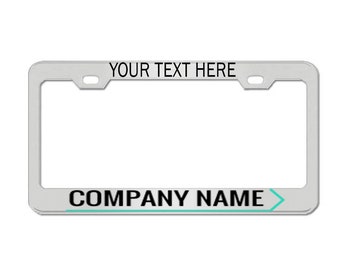 Customizable Stainless Steel License Plate Frame, Personalized Text