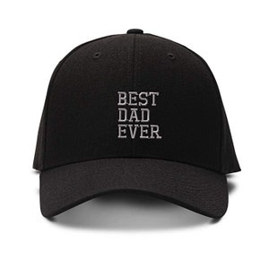 Best Dad Ever Embroidery Baseball Cap Hat Embroidered Structured Adjustable Fit Men Women Dad Cap Hat