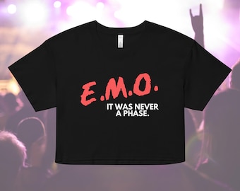 E.M.O. - Crop Top T-Shirt für Damen