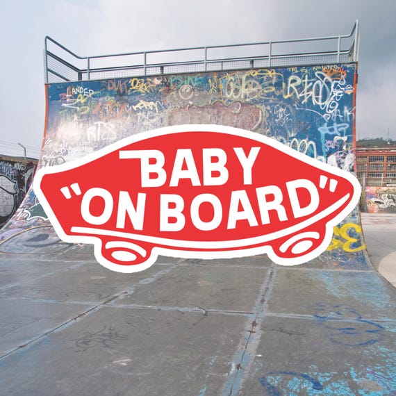 Baby "On Board" (Classic Red) - Magnet
