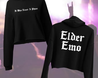 It Was Never A Phase - Women's Crop Hoodie