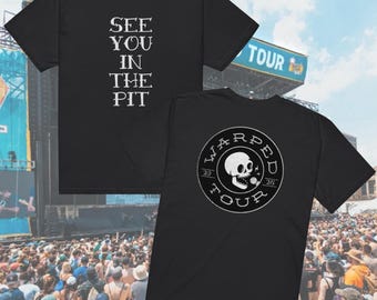 Nos vemos en el foso en el Warped Tour 2025: camiseta de manga corta unisex Comfort Colors