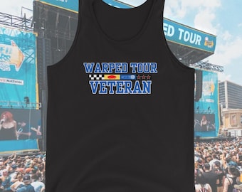 Camiseta sin mangas unisex de veterano del Warped Tour