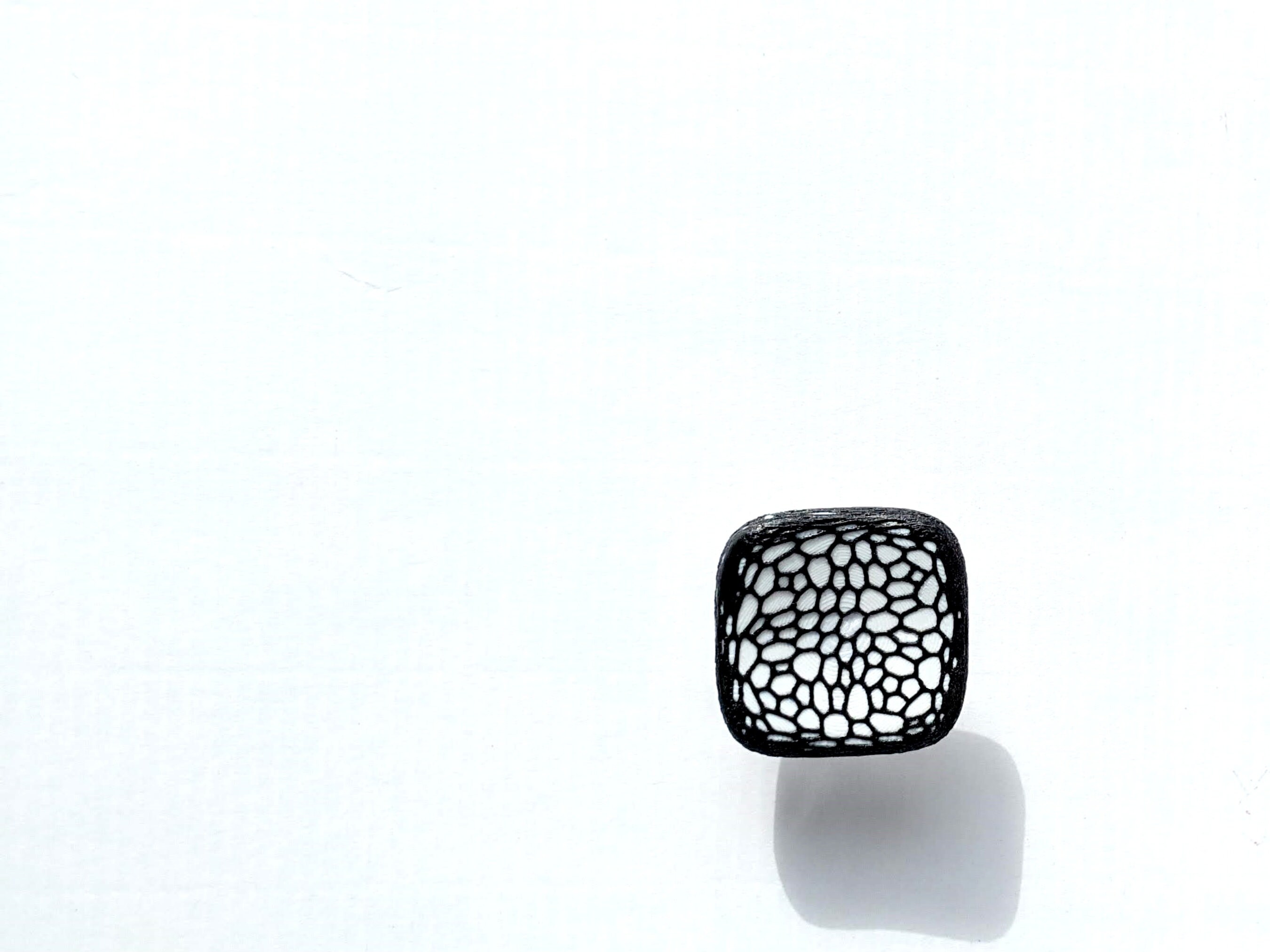 Modern Trendy Square Ring, Chunky Adjustable Ring for Women, Bold ...