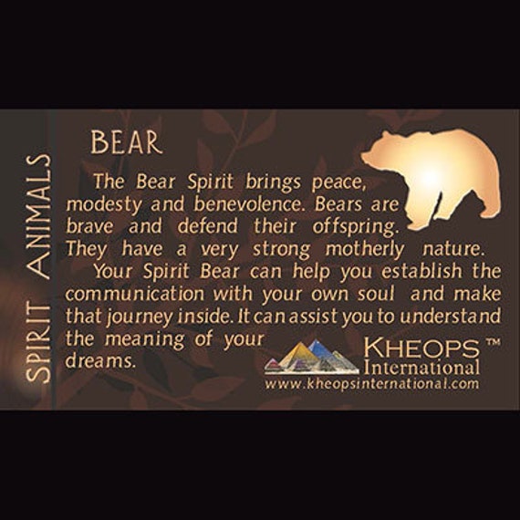 Bear Spirit Animal  - Etsy Canada