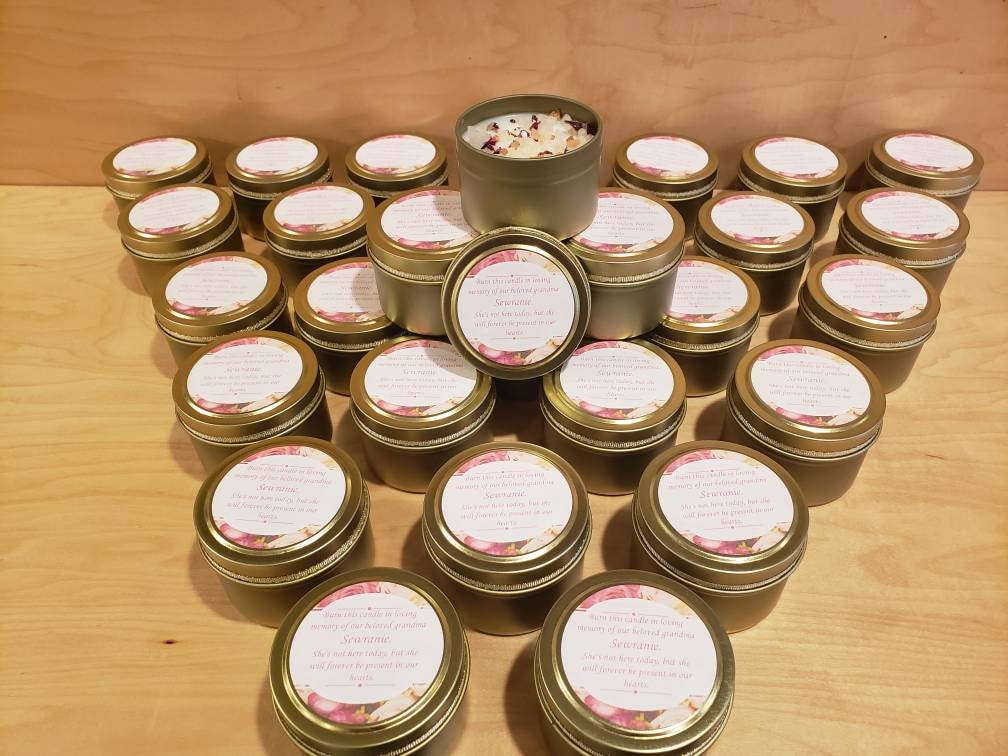 Set of 10 Memorial Service Gifts idea Candle Favors Party Etsy