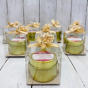 Personalized Candle Wedding Favors For Guests, Luxury Wedding Candle Favors, Bridal Shower Favors, Birthday Party Favors.