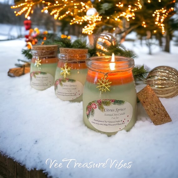 Pine scented christmas candle Clearance