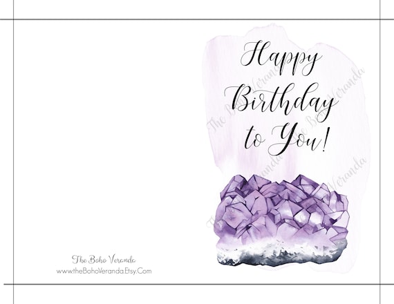 Happy Happy Birthday Printable Card, 5x7 - Lauras Crafty Life