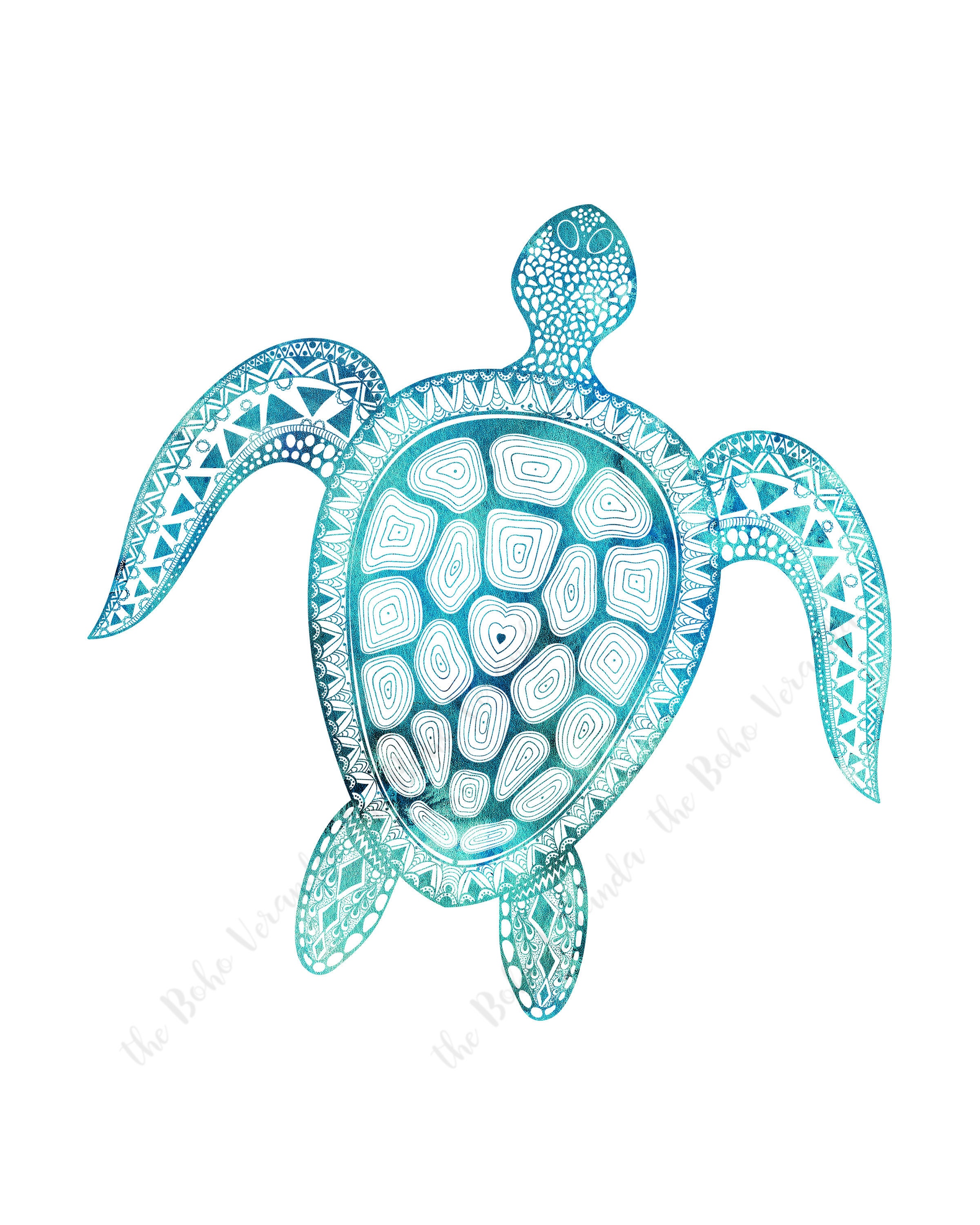 Printable Art Instant Download Aqua Sea Life Marine Life Ocean Life - Etsy