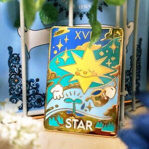 Star Tarot Card Buddy 4,5 cm Hard Enamel Pin