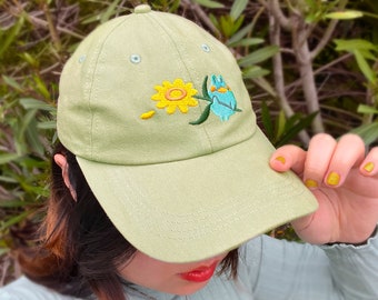 Sunflower Frog Green Dad Hat