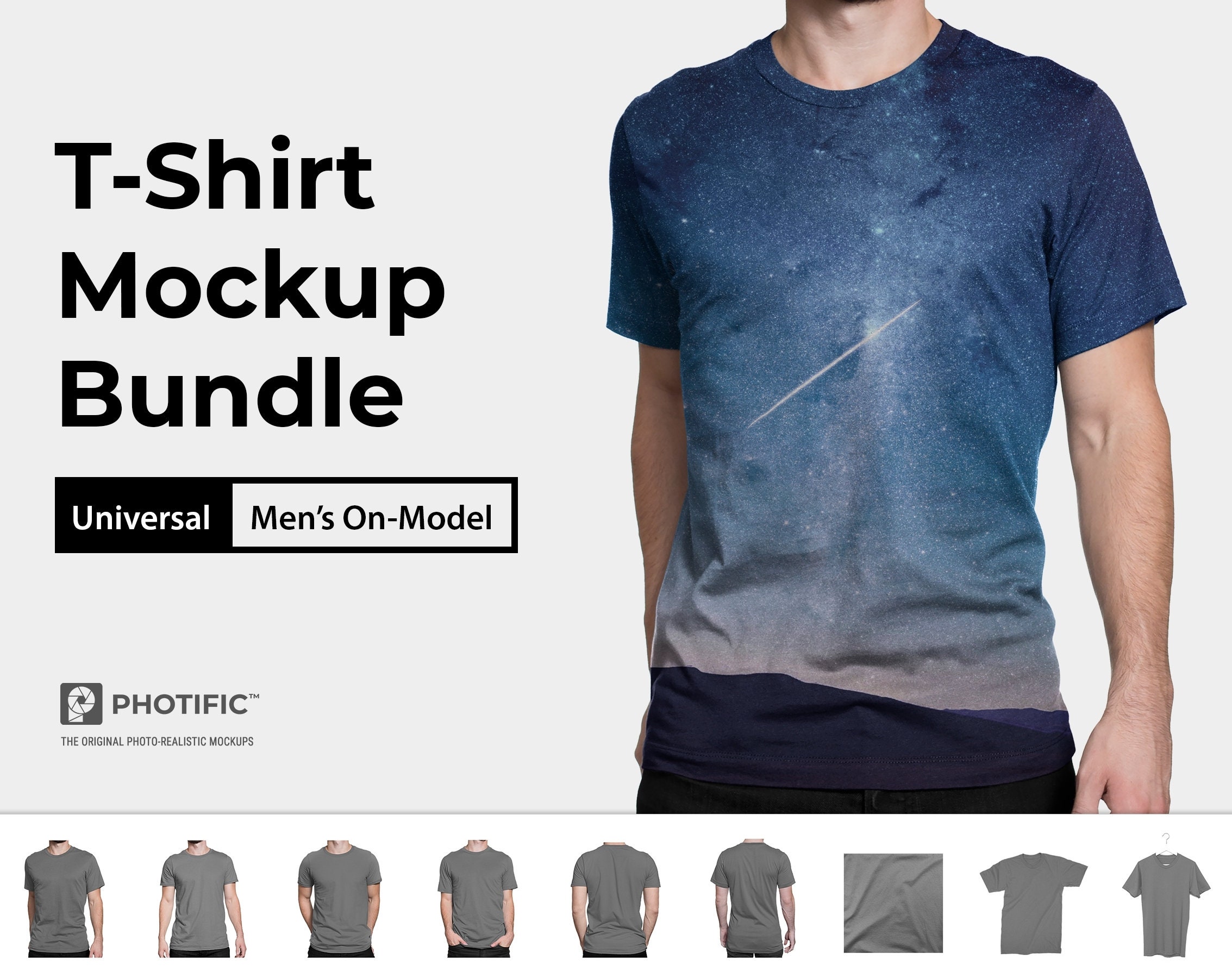 Download T Shirt Mockups The Complete Bundle On Model Universal Etsy
