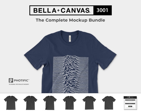 Bella Canvas 3001 Mockups The Complete Bundle Unisex Etsy