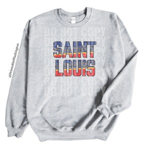 CustomCat St.Louis Blues Vintage NHL Crewneck Sweatshirt Red / 3XL
