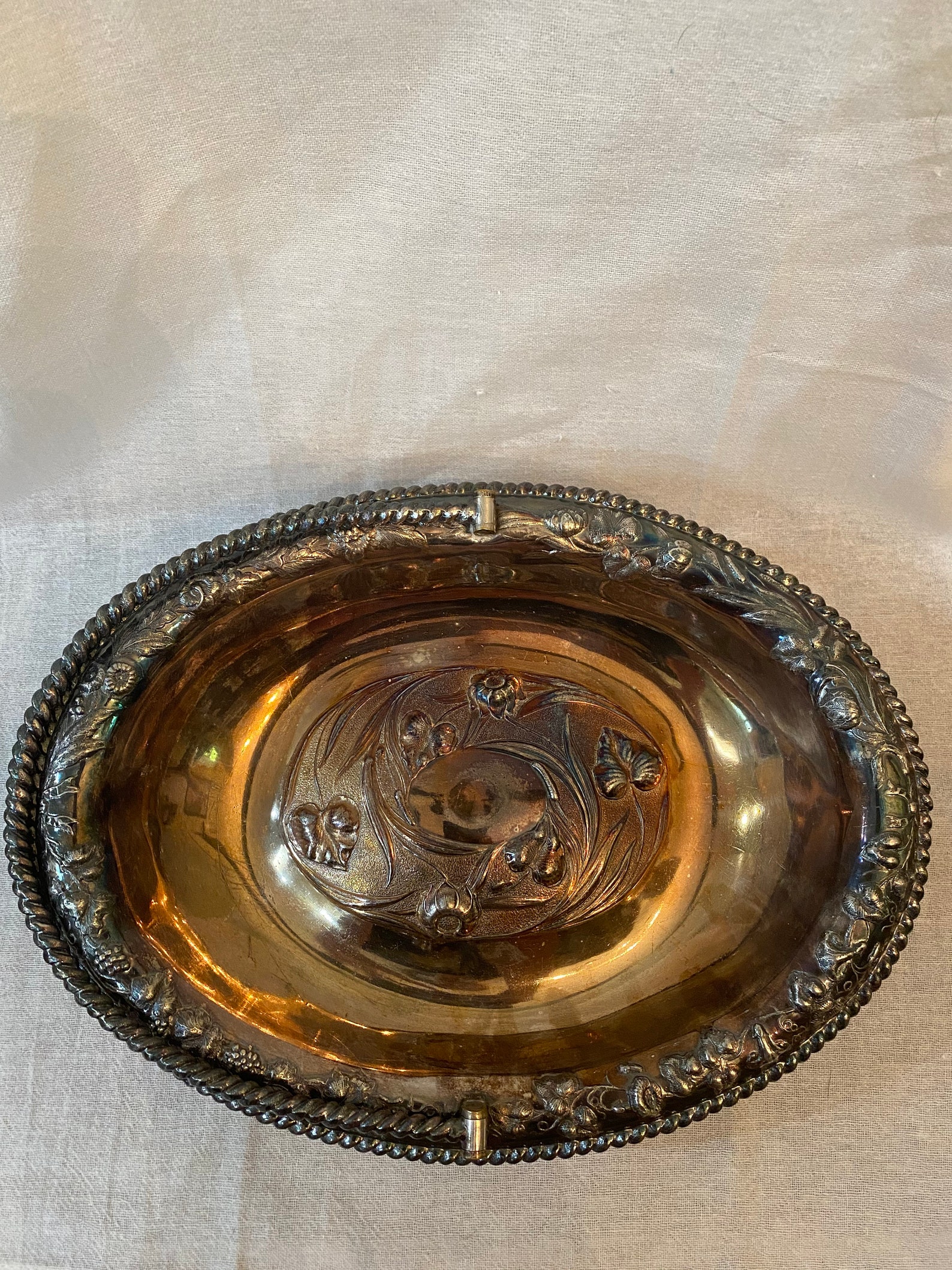 Silver Plated Basket Etsy