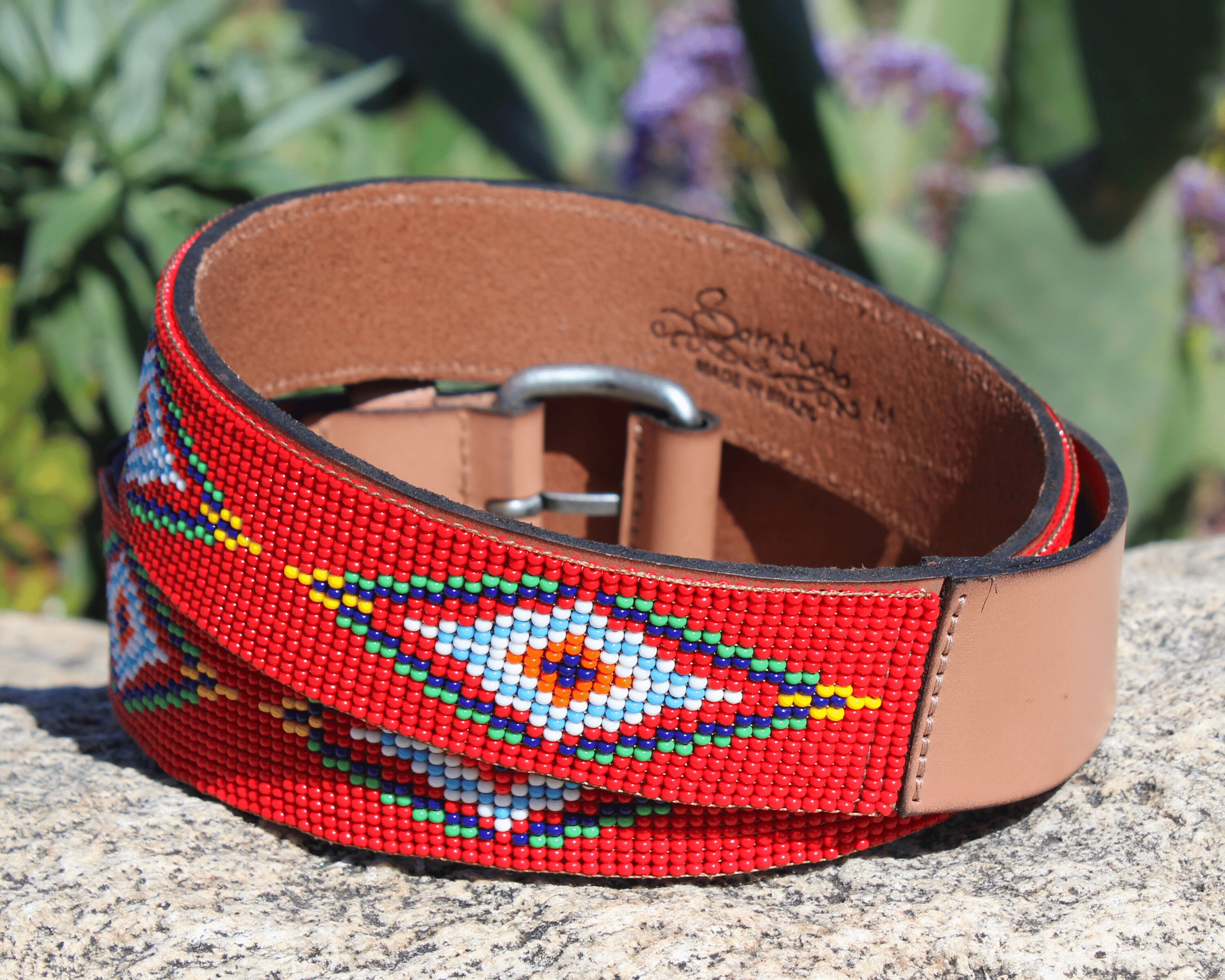 Handmade Red Southwestern Style Belt Amazon.com: EL CHARRO Women main image 2
