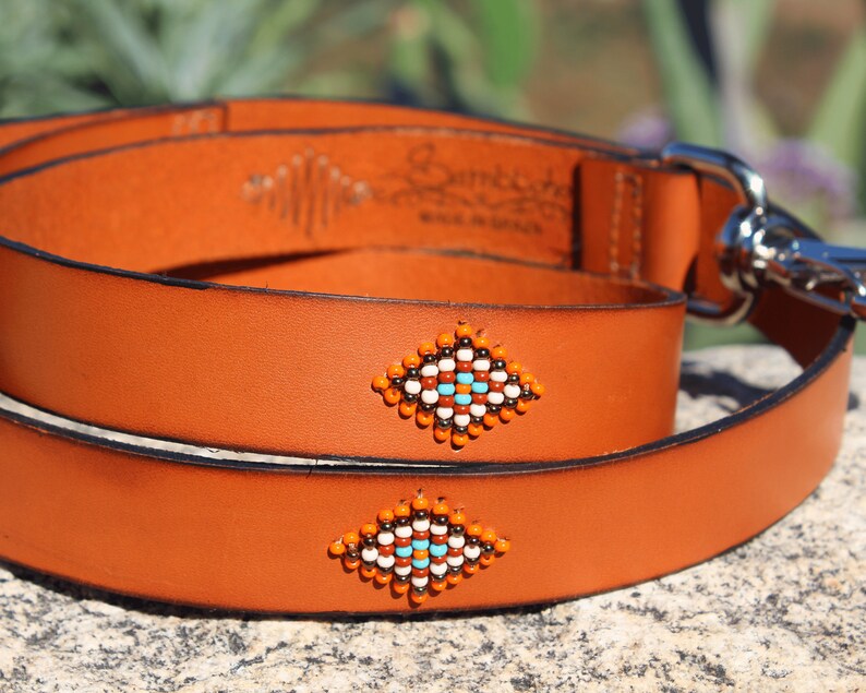 Dog Leash Collar Set Leather Dog Leash Matching Collar Etsy