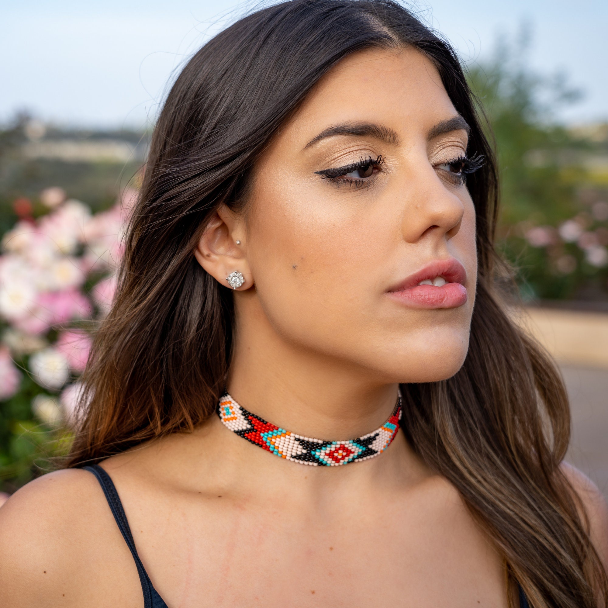 Choker Necklace Choker Beaded Choker 