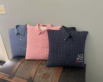 Oreiller souvenir - Oreiller de chemise personnalisé, cadeau du souvenir