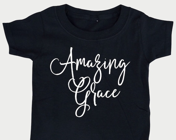 Amazing Grace Kid shirt, Bible t-shirt for toddlers, Christian Youth tshirt Gift