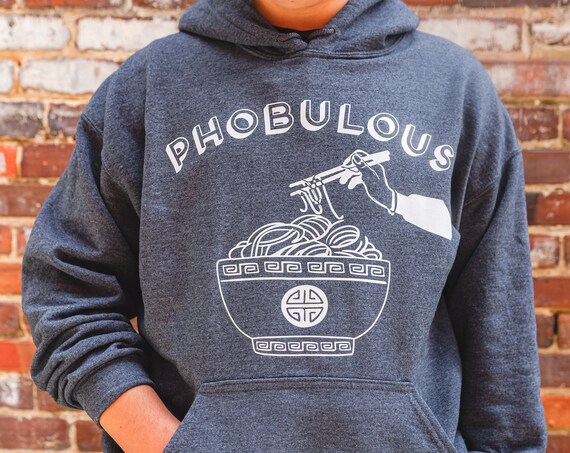 Phobulous Hoodie Jacket, Funny Asian Food Gift for Foodie