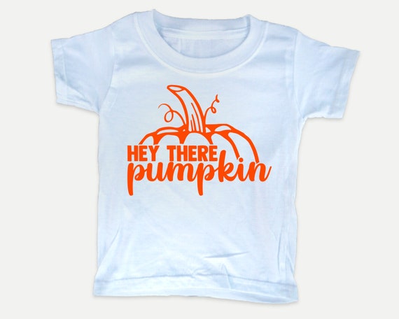 Hey There Pumpkin Toddler Shirt, Fall Autumn Halloween Toddler Tee
