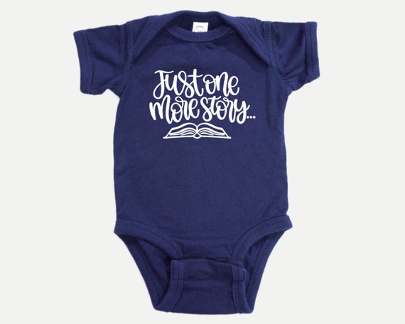 Just One More Story Baby Bodysuit, Reading Books baby shower gift