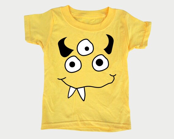 Silly Monster Face Tee, Toddler Youth Halloween t-shirt