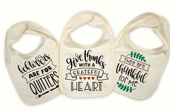 Thanksgiving Baby Bibs Set of Three