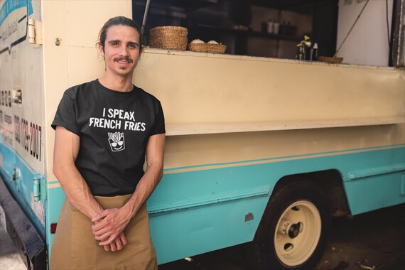 I Speak French Fries T-Shirt, Funny food pun t-shirt, Bilingual French joke gift