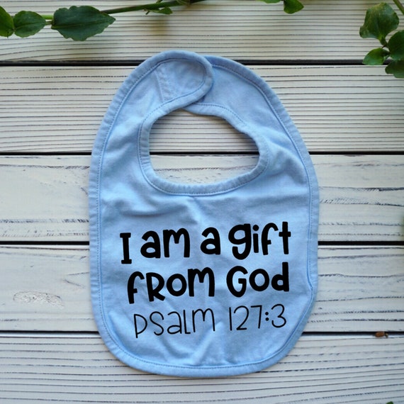 I am Gift From God Christian Gender Neutral baby bib, christian baby shower gifts, Baby  , Christian  Gift