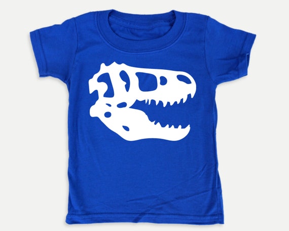 Dinosaur Skull Glow-in-the-dark Toddler Tee, Glow-in-the-dark Dinosaur shirt