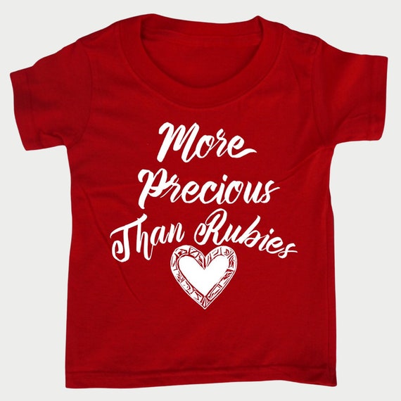 More Precious than Rubies toddler Tee, Christian Bible t-shirt for toddler Girls, Christian  Gift