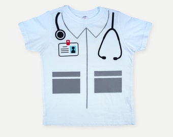 Doctor Kids Costume t-shirt, Career Costume kid shirt, Doctor dress up shirt, toddler Halloween tee