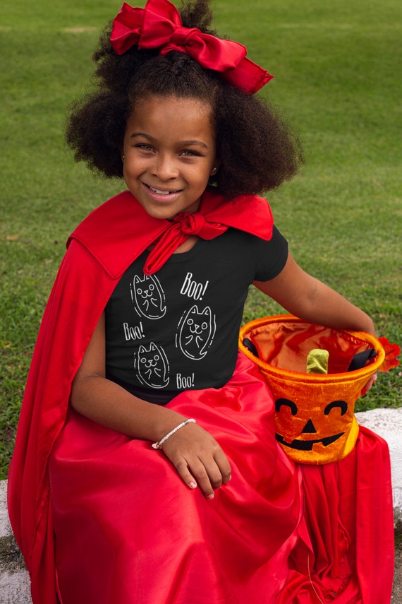 Glow in the Dark youth tshirt, Ghost Kitties Halloween shirt, Halloween Gender youth tshirt costume