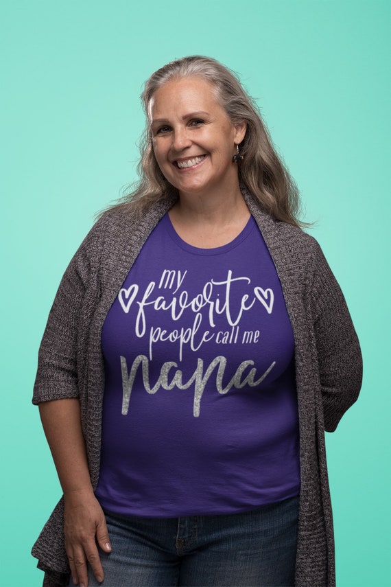 My favorite people call me Nana glitter text t-shirt, Nana birthday gift, Nana grandma gift, Nana mother's day present