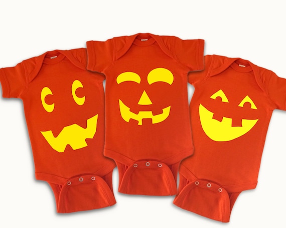 Pumpkin Faces baby outfits, Fall autumn baby holiday clothes
