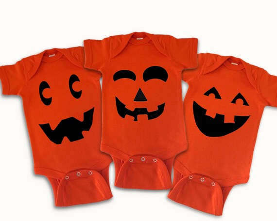 Pumpkin Faces baby outfits, Fall autumn baby holiday clothes