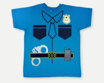 Police Career Costume kid shirt, Police pretend play tshirt, career toddler tee