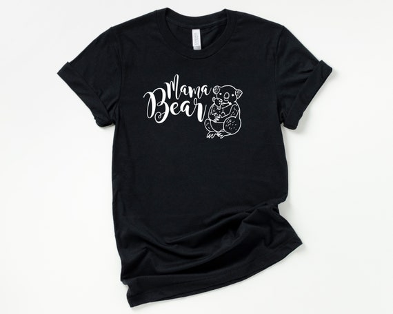 Mama Bear Koala Bear Unisex or Ladies cut heavy cotton tee