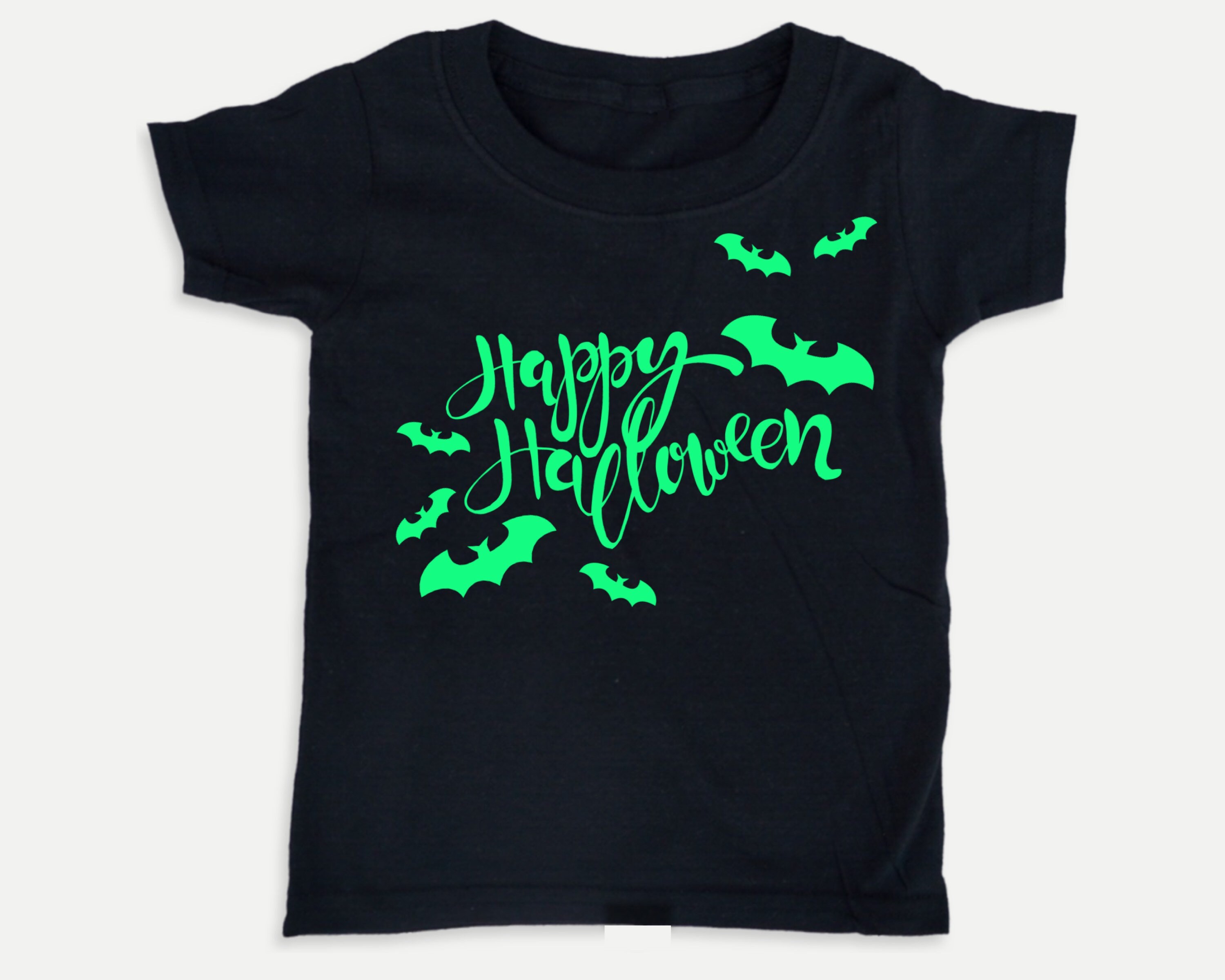 Happy Halloween Glow In the Dark Toddler or Youth Shirt, Matching