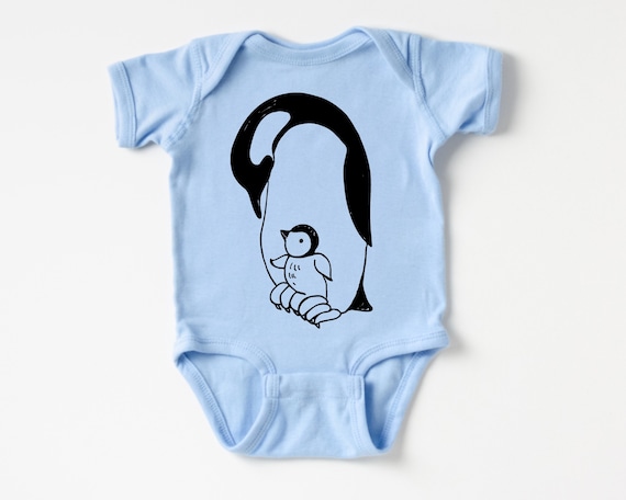 Penguin Mother and Baby Outfit, Zoo Animal Baby clothes, Baby