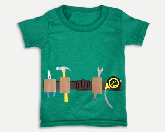 Tool Belt kids t-shirt, daddy's little helper Shirt, Funny kids shirt