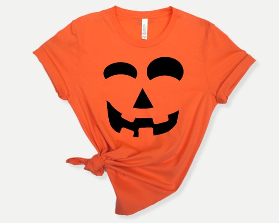 Pumpkin Face Halloween T-shirt, Matching Pumpkin shirts for Halloween