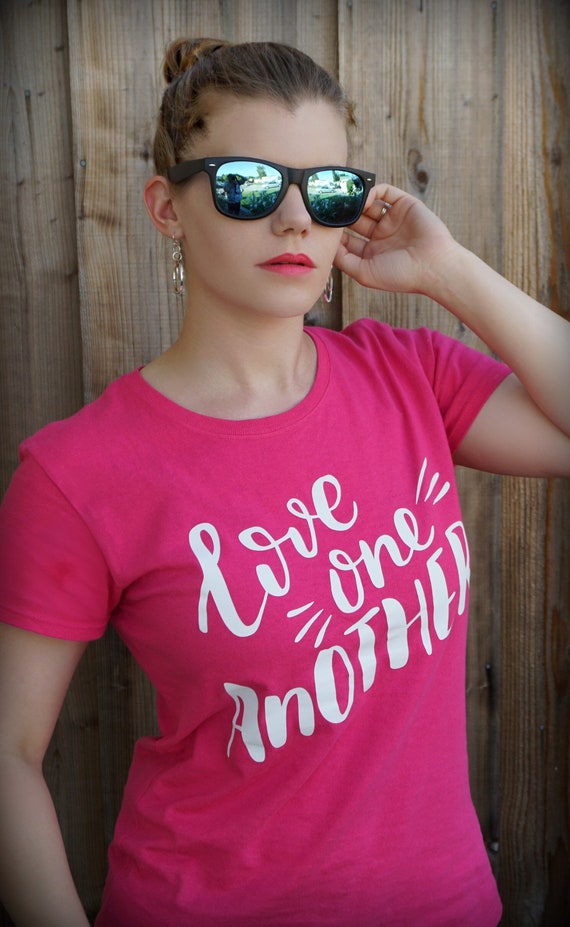 Love One Another, hipster Christian shirt, funny t shirt, ladies cut, unisex shirt, casual Christian top, Christian gift,
