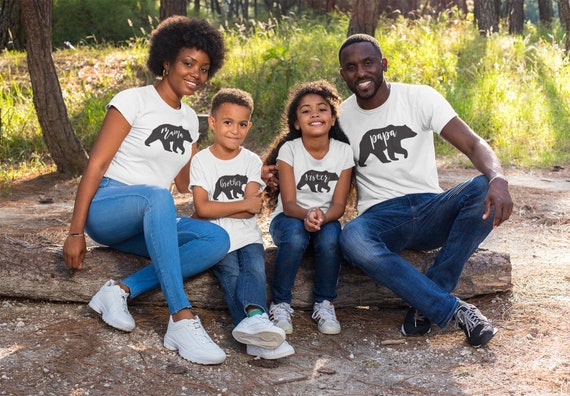 Family Bear Shirts, Matching Family shirts, Mama Bear, Papa Bear, Baby Bear, custom family t shirts