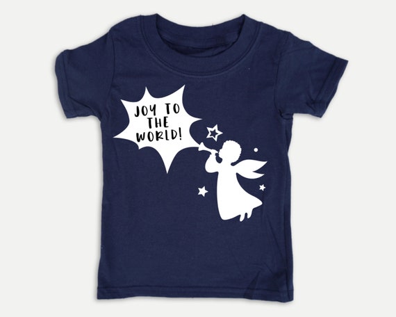 Joy to the World Christmas Angel t-shirt