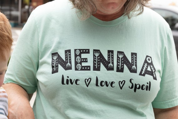 Grandma Name gift tshirt, Custom Grandma Name shirt, Grammy Live Love Spoil Shirt,  gift for Grandma